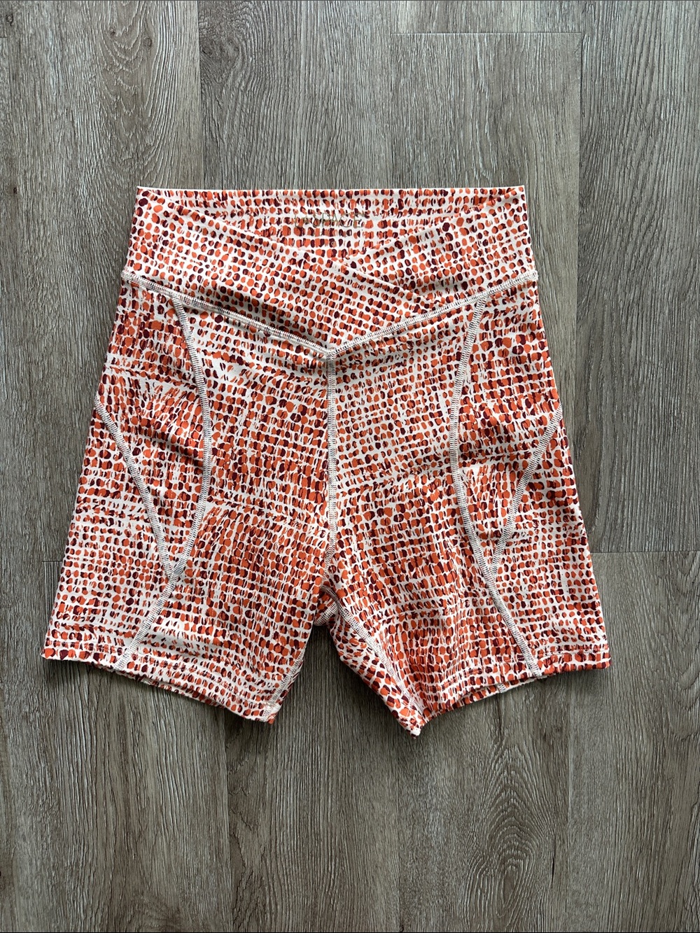 L*Space Carter Bike Shorts Wild Bunch Size Large Athletic Workout Copper Leopard